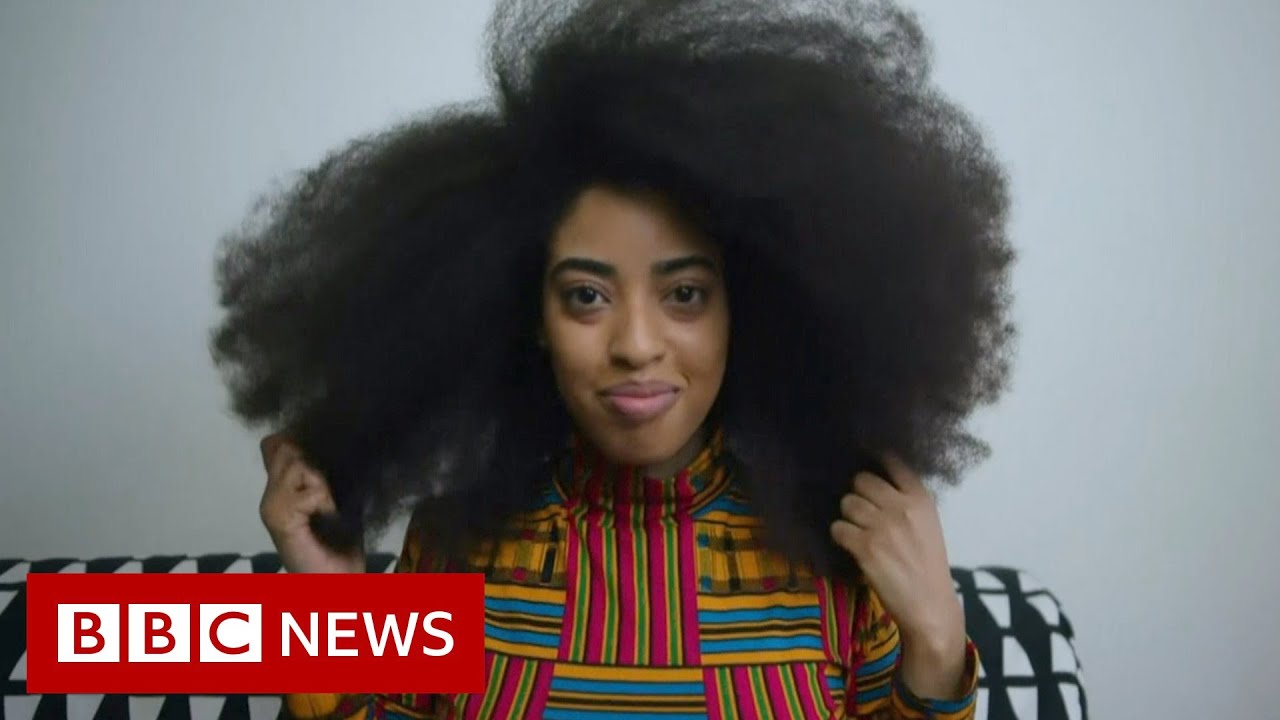 Largest female afro certified by Guinness World Records - BBC News
