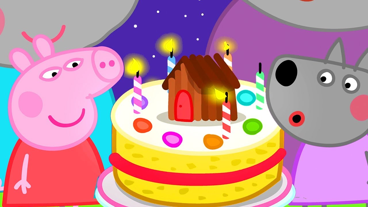 Peppa Pig Official Channel | The Giant Birthday Cake for Wendy Wolf
